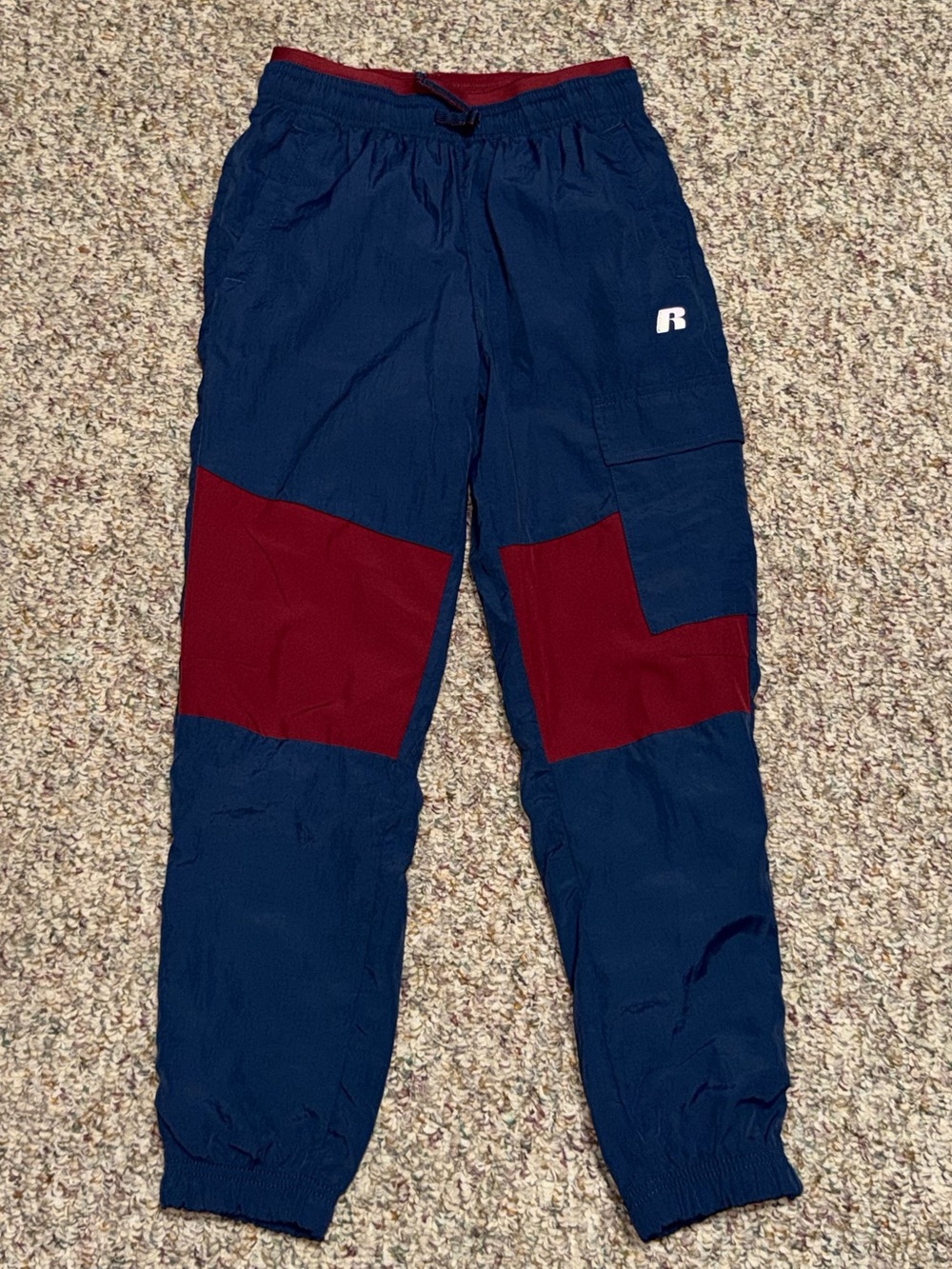 Russell Athletic Boys' size large 10/12 pants Colorblock Track Pants